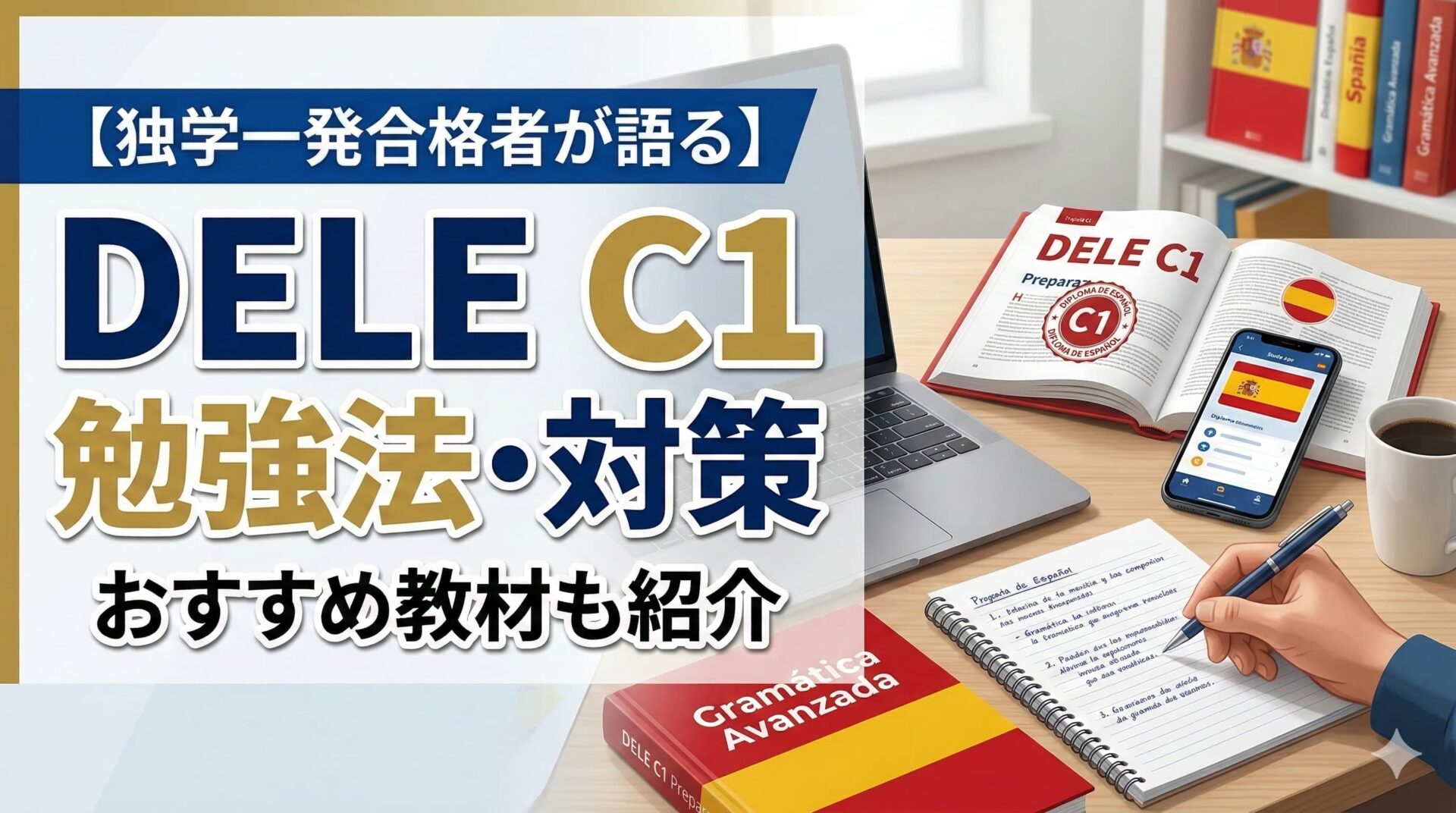 スペイン語検定試験 DELEC1 C2 参考書 9冊　裁断済 スペイン語検定試験DELE B2とC1の試験対策と勉強法を合格者が解説