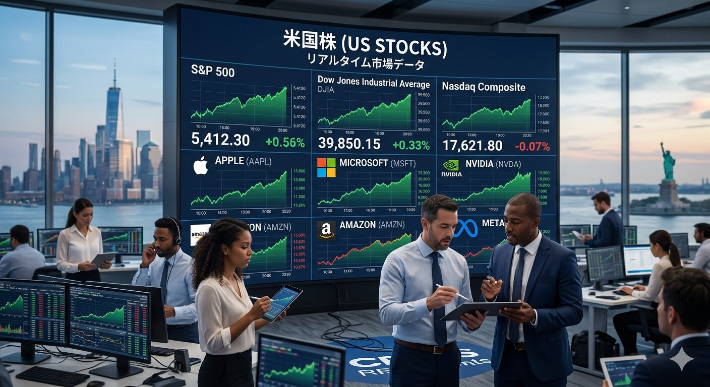 米国株式のチャートのイメージ